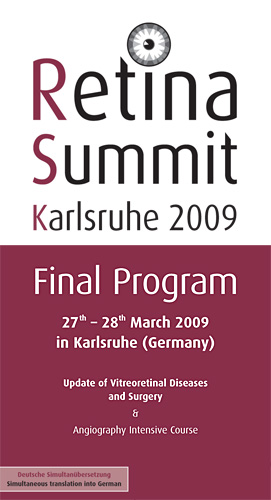 Retina Summit - Karlsruhe 2009 - Final Program